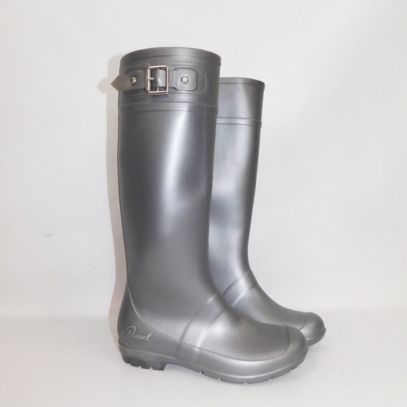 diesel silver boots